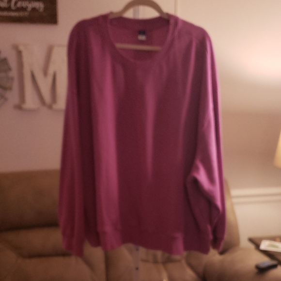Old Navy Plus Size Women's Fuchsia Crew Neck Sweater 4X  Nwt - Picture 1 of 5